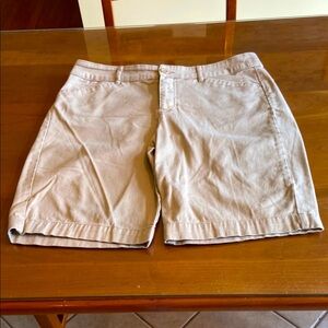 Khaki Bermuda Shorts Like New. Mostly Cotton.